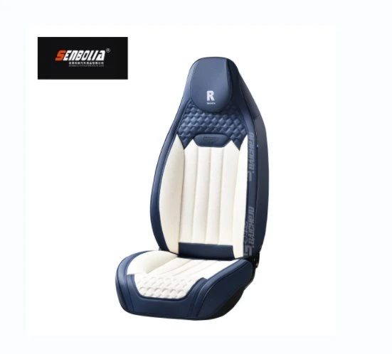 blue-white seat cushion