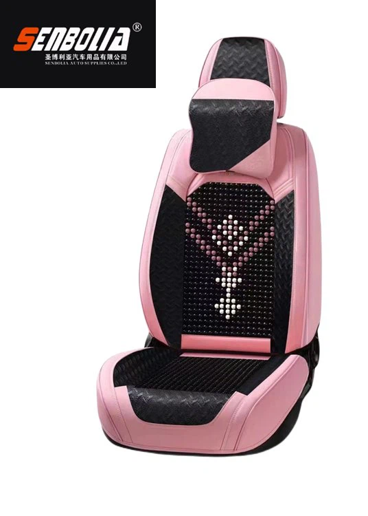 Wooden bead universal car seat cushion2