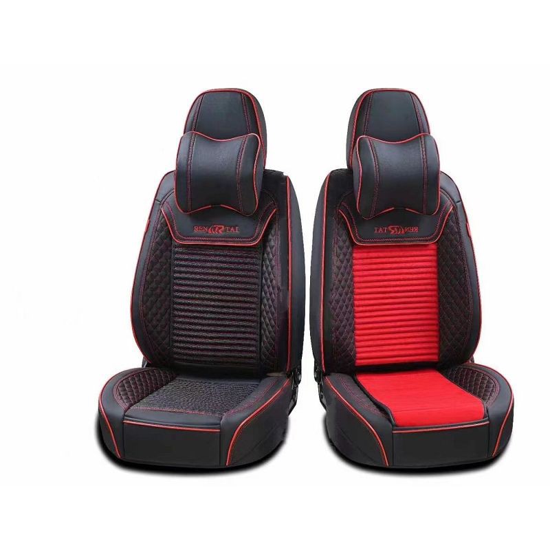 Faux Leather with Cloth Car Seat Cushion