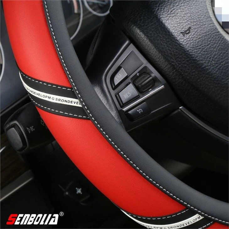 Microfiber Leather Car Steering Wheel Cover