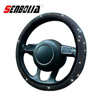 Fancy Color Diamond Car Steering Wheel Cover