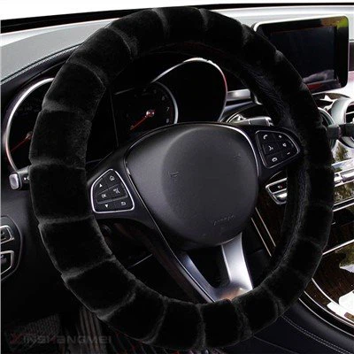 Universal Plush Warm Car Steering Wheel Cover