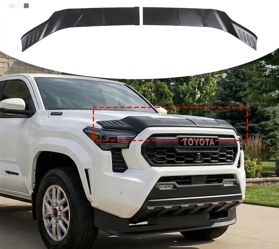 Tacoma Hood Gravel Deflectors For Reducing Air Turbulence