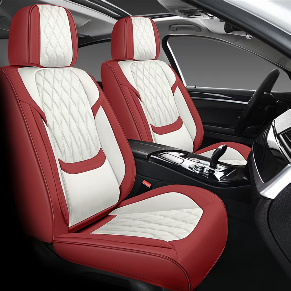 Full Leather Car Seat Cushion 3D Design