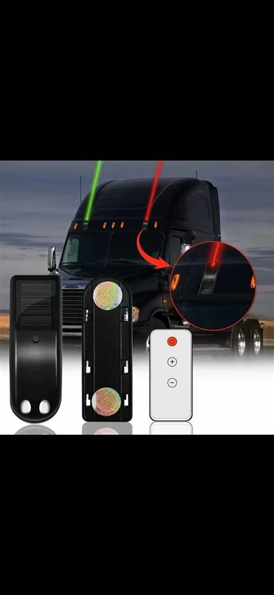 Solar-powered Remote-controlled Truck Rear-end Collision Warning Laser Light